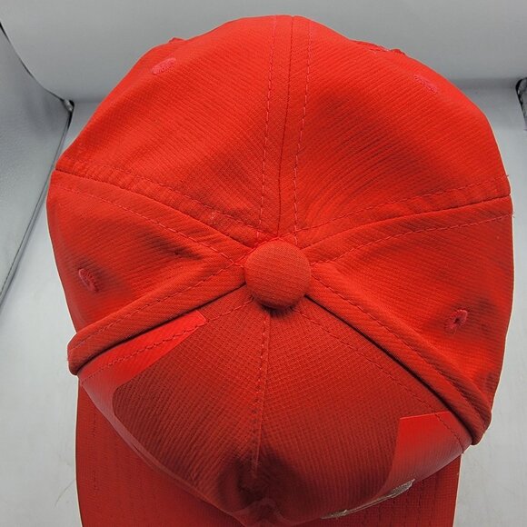 Under Armour UA Flat Fit Hat Red Snapback Adjustable Casual Outdoors Comfort - Picture 7 of 10